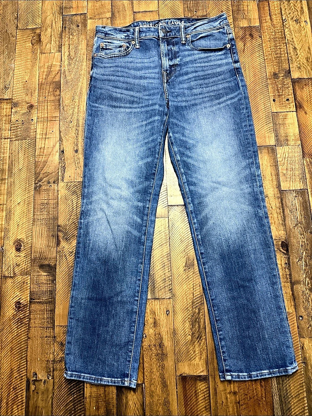 American Eagle Original Straight Men's Straight Jeans Blue Waist 33 x 32